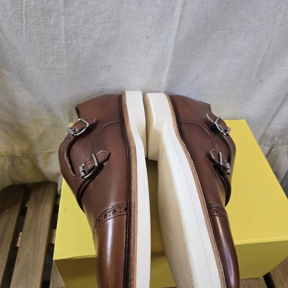 Allen Edmonds Brown Double Charles Monk Strap Oxfords - Picture 8 of 11